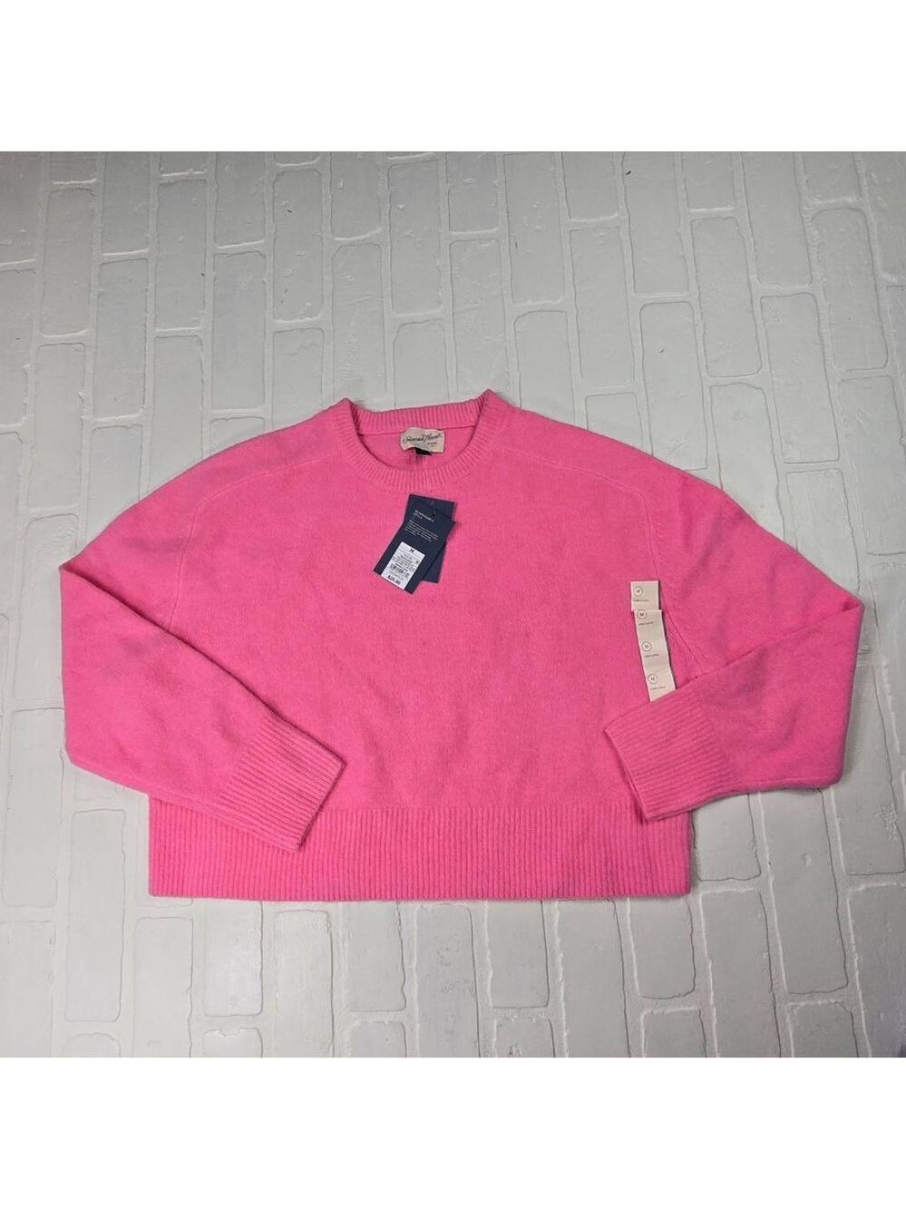 Universal Thread Pink Cropped Boxy Sweater Medium